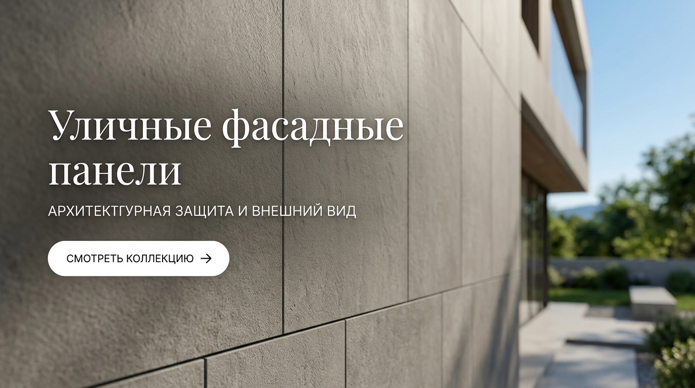 Уличные фасадные панели